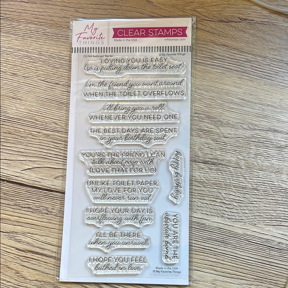 My Favorite Things - Bathroom Banter Clear Stamps